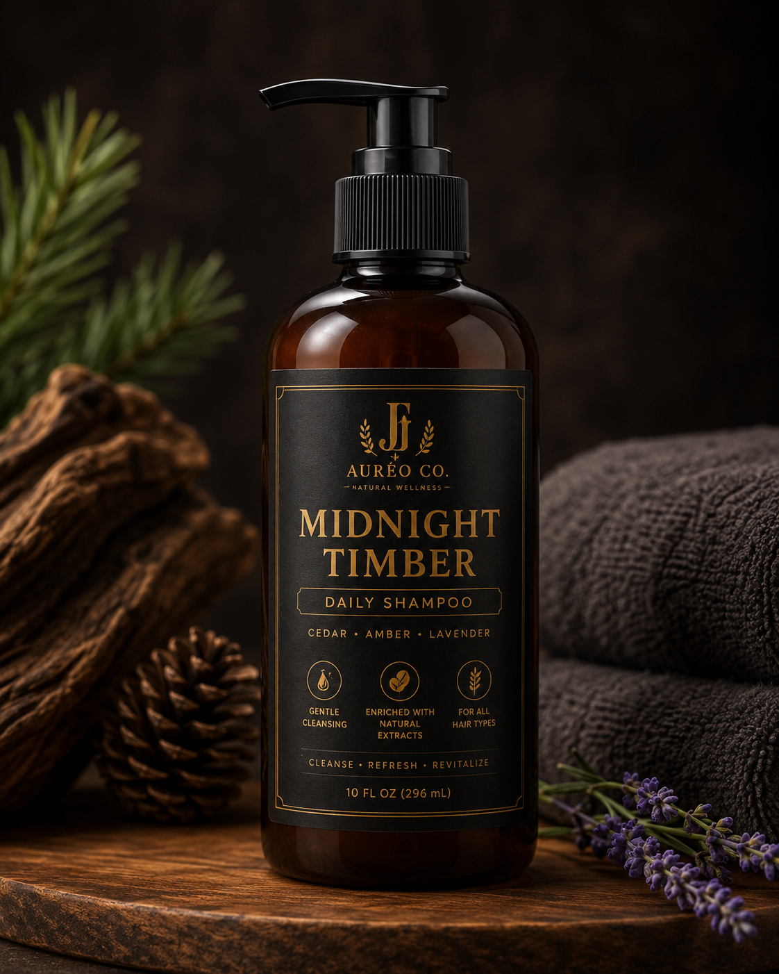 Midnight Timber Daily Shampoo – 10 fl oz