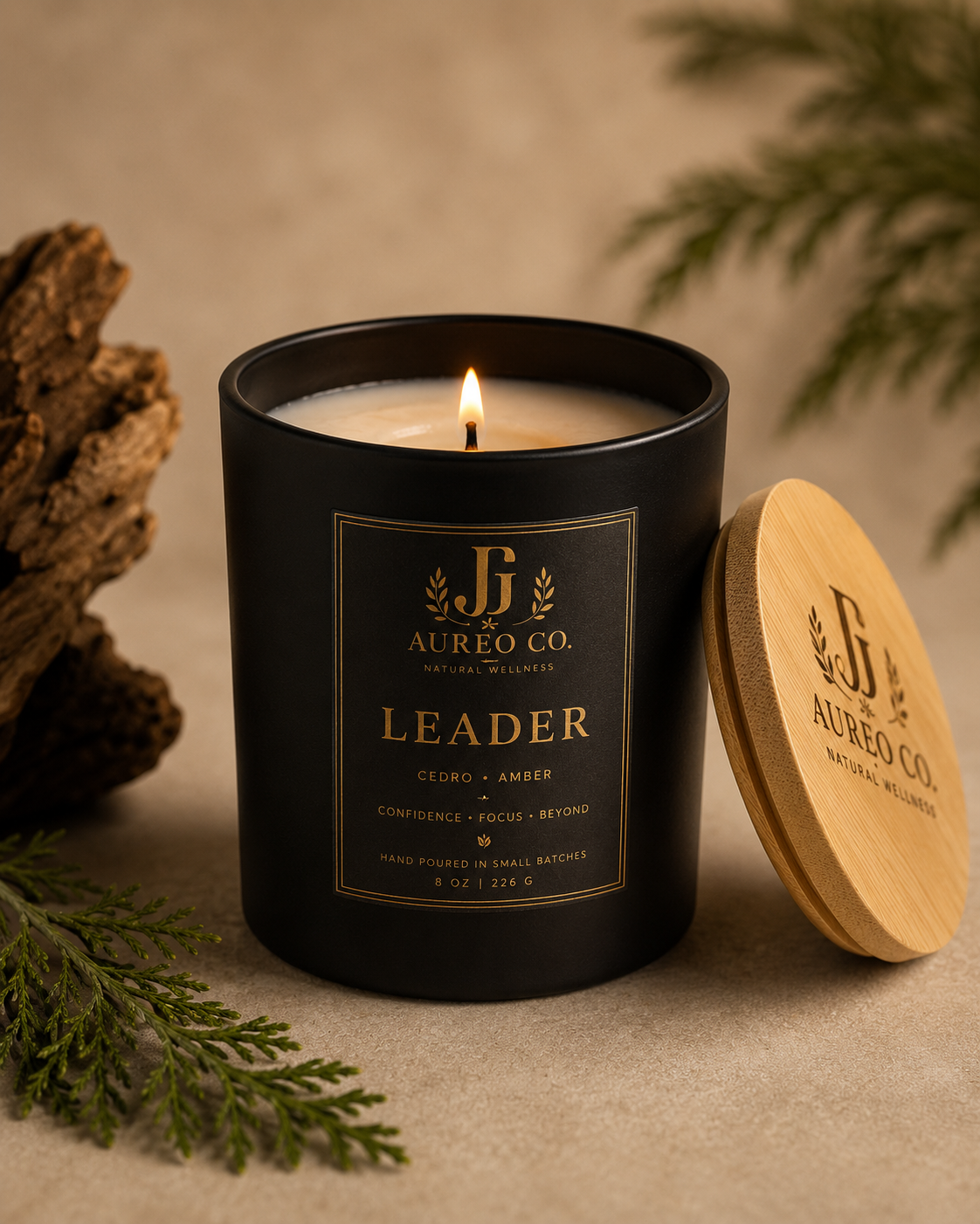 Aureo Co. Leader Candle – 8 oz