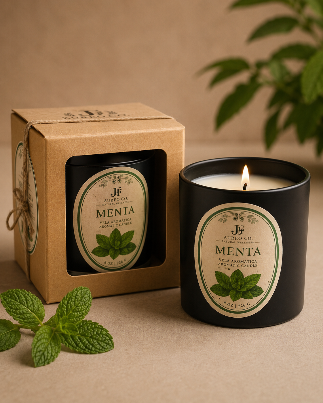 Menta Candle – 8 oz | Aureo Co.