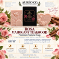 Rosa Mahogany Teakwood Premium Natural Soap